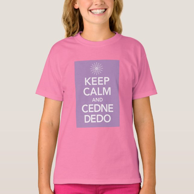 T-shirt GARDER CALME et CEDNE DEDO (Devant)
