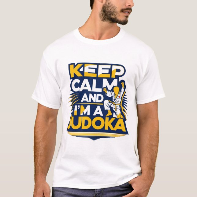 T-shirt GARDER CALME Judoka (Devant)