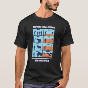 T-shirt Garder la faune sauvage - Distances sociales Faune
