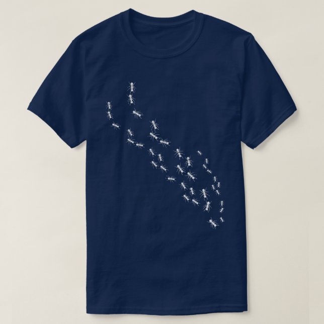 T-shirt Garder La Ligne Des Fourmis (Design devant)