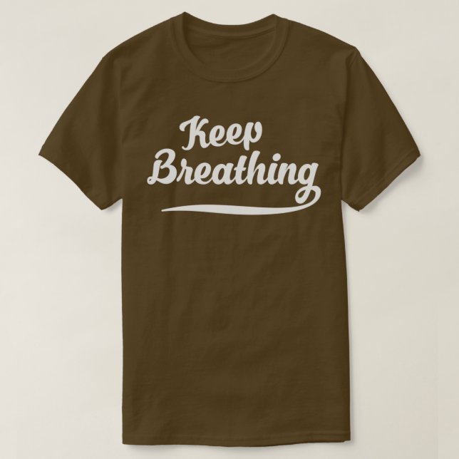T-shirt Garder la respiration (Design devant)