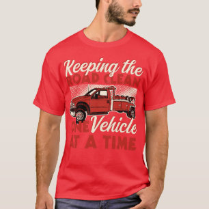 T-shirt Garder La Route Propre Un Véhicule À La Fois