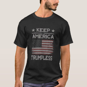 T-shirt Garder l'Amérique sans Trump anti-Trump en état de