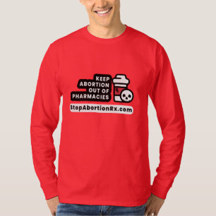 T-shirt "Garder l'avortement hors de" Long-Sleeve Tee Stop