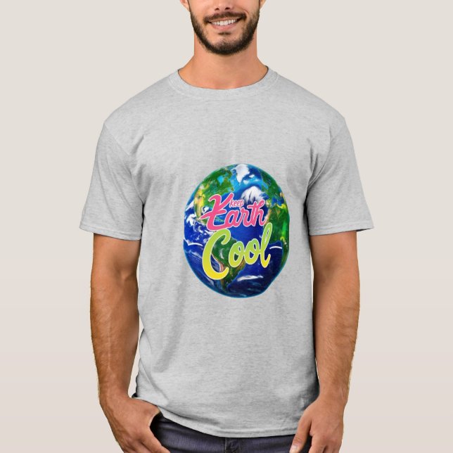 T-shirt Garder le Cool de la Terre (Devant)