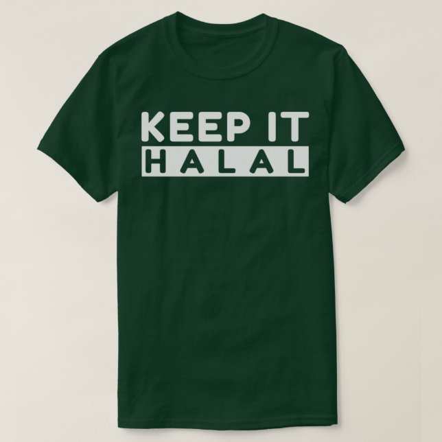 T-shirt garder le halal islam art citations 2 (Design devant)