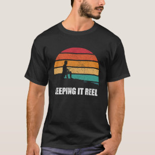 T-shirt Garder le moulin amusant Pêche à la ligne