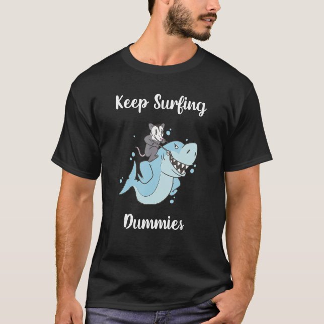 T-shirt Garder le surf Dummies Requin 1 (Devant)