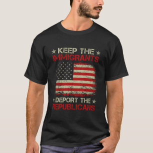 T-shirt Garder Les Immigrants Déporter Les Républicains