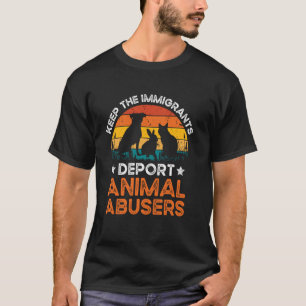 T-shirt Garder les immigrants expulser les agresseurs d'an