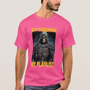T-shirt Garder ma liste de lecture Cringe Squelette