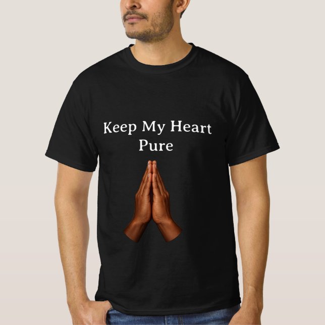 T-shirt Garder mon cœur pur (Devant)