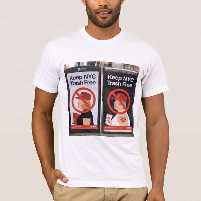 T-shirt Garder NYC Trash Free (Devant)