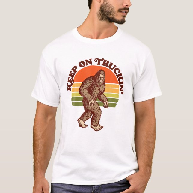 T-shirt Garder Sur Le Truckin'Seventies Bigfoot Retro Sasq (Devant)