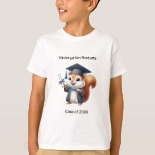 T-shirt Gardergarten Garduen Graduate Cute Squirrel Grad