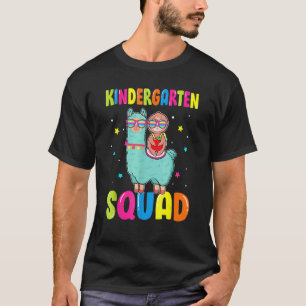 T-shirt Gardergarten Squad Cute Llama Ridage Sloth Back T