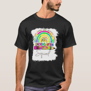 T-shirt Gardergarten Teacher Squad Tie Dye Rainbow Retour 