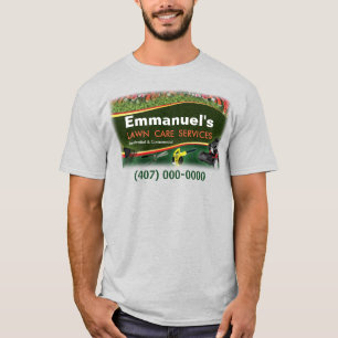 T-shirt Garderie de pelouse Atterrissage de l'herbe Couper