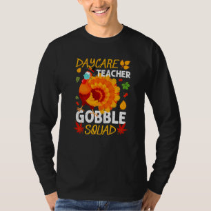 T-shirt Garderie Enseignant Gobble Squad Turquie Visage Ma