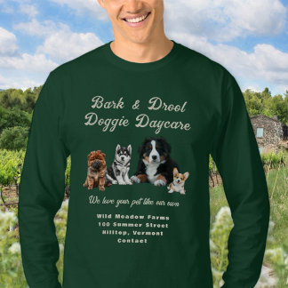 T-shirt Garderie pour chiots Chiens Entreprise