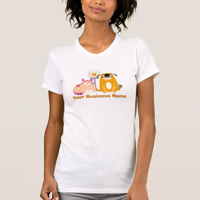 T-shirt Gardes d'enfants d'animal familier (Devant)