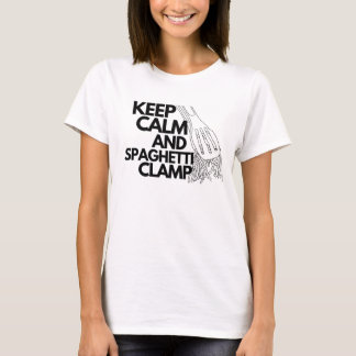 T-shirt Gardez calme et collier spaghetti