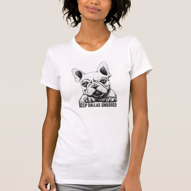 T-shirt Gardez Dallas Smushed ! Court-circuitez la pièce (Devant)