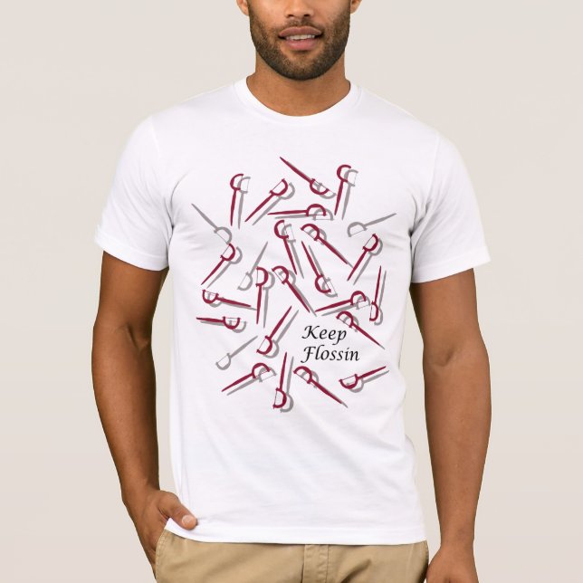 T-shirt Gardez Flossin par Matt Landon (Devant)