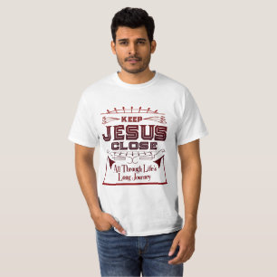 T-shirt Gardez la chemise des hommes étroits de Jésus