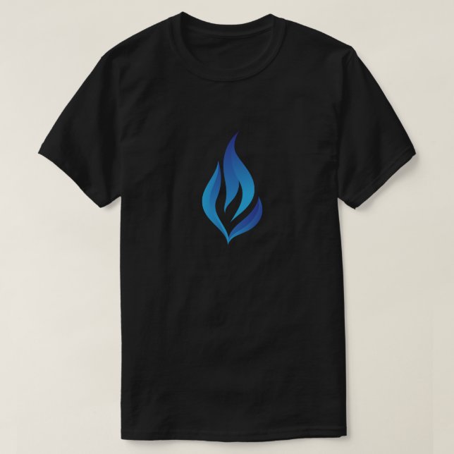 T-shirt Gardez la flamme bleue (Design devant)