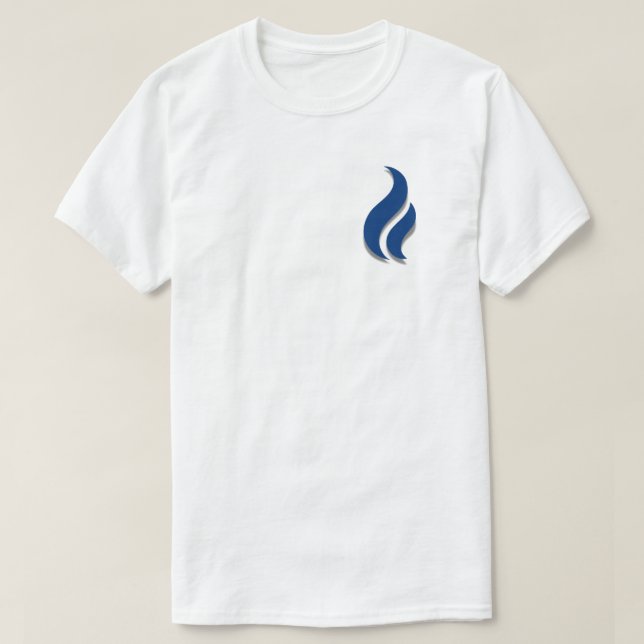 T-shirt Gardez la flamme bleue (Design devant)