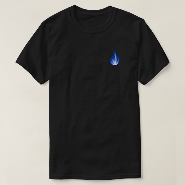 T-shirt Gardez la flamme bleue (Design devant)
