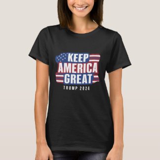 T-shirt Gardez l'Amérique grande - Trump 2024"