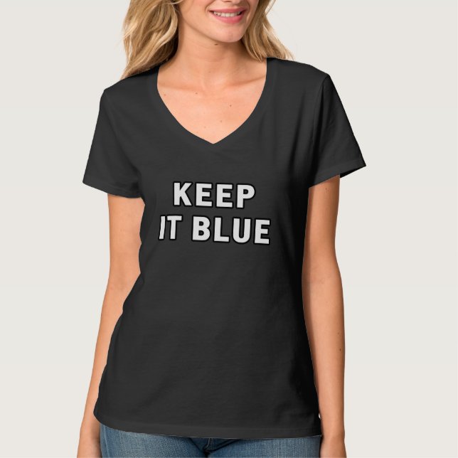 T-SHIRT GARDEZ LE BLEU (Devant)