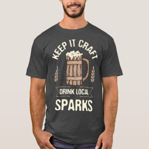 T-shirt Gardez-le Boire artisanal Étincelles locales Bière