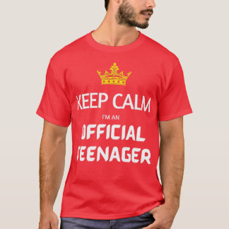 T-shirt Gardez le calme Anniversaire officiel nager 13e Fi
