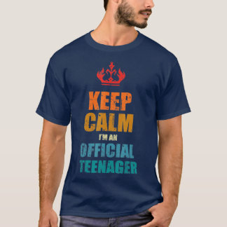 T-shirt Gardez le calme Anniversaire officiel nager 13e Fi