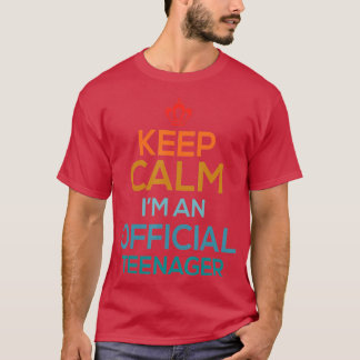 T-shirt Gardez le calme Anniversaire officiel nager 13e Fi