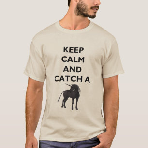 T-shirt Gardez le calme attraper Unicorn Hommes simple T-s