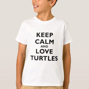 T-shirt Gardez le calme et aimez les tortues