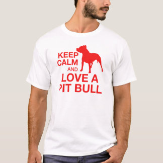 T-shirt Gardez le calme et aimez un puits horizontal -