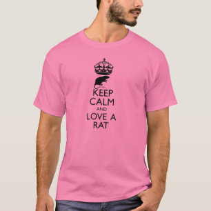 T-shirt Gardez le calme et aimez un rat