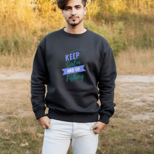 T-shirt Gardez le calme et allez pêcher