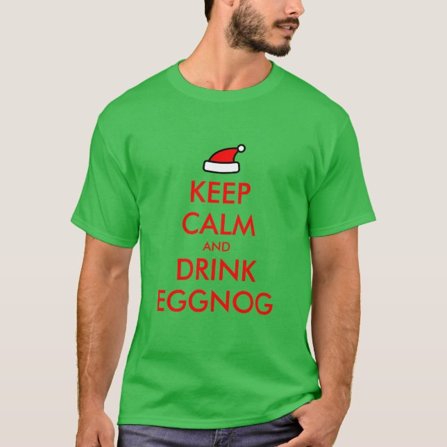 T-shirt Gardez le calme et buvez un nouveau tee - shirt de (Devant)