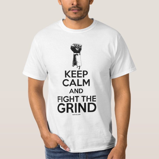 T-shirt Gardez le calme et combattez le morcellement - (Devant)
