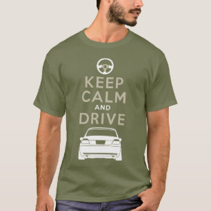 T-shirt Gardez le calme et conduisez - E38- /version2