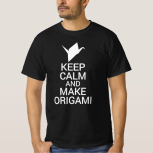 T-shirt Gardez Le Calme Et Faites Plier Du Papier Origami 