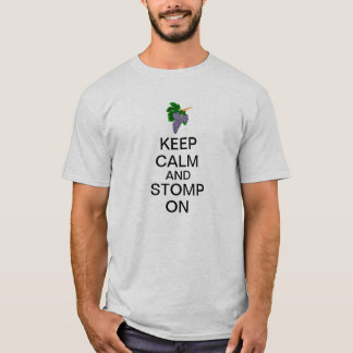 T-shirt Gardez le calme et frappez du pied dessus