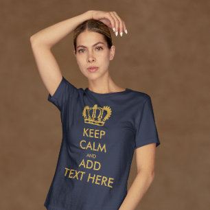 T-shirt Gardez le calme et jouez au basket-ball