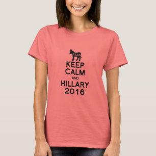 T-SHIRT GARDEZ LE CALME ET LA HILLARY 2016 - .PNG